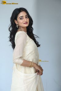 actress hrithika srinivas beautiful in a white salwar