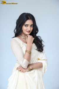 actress hrithika srinivas beautiful in a white salwar
