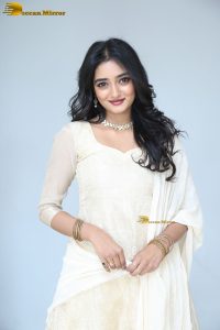 actress hrithika srinivas beautiful in a white salwar