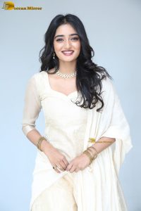 actress hrithika srinivas beautiful in a white salwar