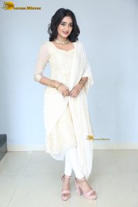 actress hrithika srinivas beautiful in a white salwar