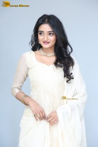 actress hrithika srinivas beautiful in a white salwar