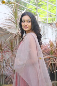 actress hrithika srinivas beautiful in a red salwar dress