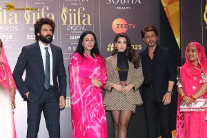 IIFA 2025 Press Conference attended by Shah Rukh Khan, Nora Fatehi, and Kartik Aaryan