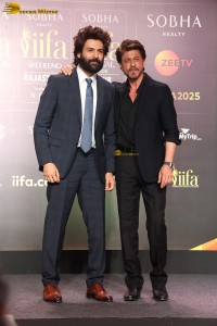 IIFA 2025 Press Conference attended by Shah Rukh Khan, Nora Fatehi, and Kartik Aaryan