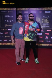 Salman Khan, Varun Dhawan and Farhan Akhtar attend the IIFA press conference on Nov 29
