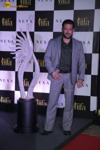 Salman Khan, Varun Dhawan and Farhan Akhtar attend the IIFA press conference on Nov 29