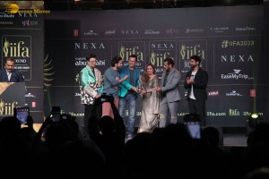 Salman Khan, Varun Dhawan and Farhan Akhtar attend the IIFA press conference on Nov 29