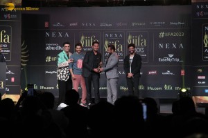 Salman Khan, Varun Dhawan and Farhan Akhtar attend the IIFA press conference on Nov 29