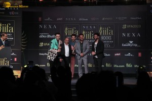 Salman Khan, Varun Dhawan and Farhan Akhtar attend the IIFA press conference on Nov 29