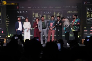 Salman Khan, Varun Dhawan and Farhan Akhtar attend the IIFA press conference on Nov 29