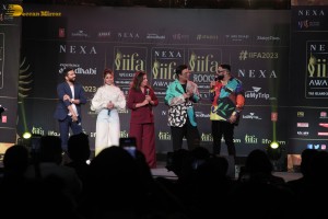 Salman Khan, Varun Dhawan and Farhan Akhtar attend the IIFA press conference on Nov 29
