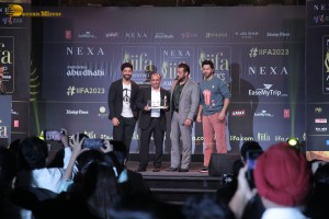 Salman Khan, Varun Dhawan and Farhan Akhtar attend the IIFA press conference on Nov 29