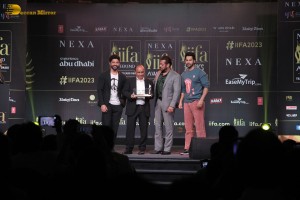 Salman Khan, Varun Dhawan and Farhan Akhtar attend the IIFA press conference on Nov 29