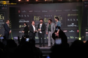Salman Khan, Varun Dhawan and Farhan Akhtar attend the IIFA press conference on Nov 29