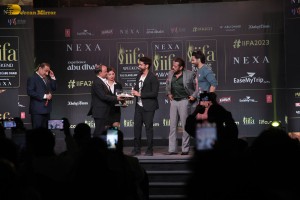 Salman Khan, Varun Dhawan and Farhan Akhtar attend the IIFA press conference on Nov 29