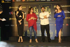 IIFA Utsavam 2024 Press Meet attended by Rana Daggutabi, Raashi Khanna, Sreeleela, Simran, Kushboo Sundar, Faria Abdullah, and others