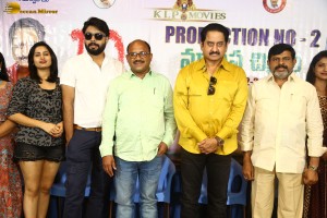 Telugu movie IQ press meet attended by Actor Suman and other cast and crew