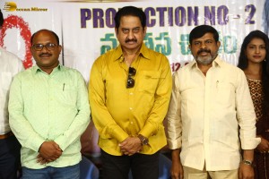 Telugu movie IQ press meet attended by Actor Suman and other cast and crew