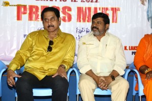 Telugu movie IQ press meet attended by Actor Suman and other cast and crew