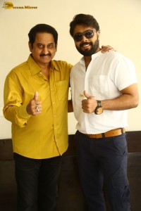 Telugu movie IQ press meet attended by Actor Suman and other cast and crew