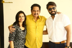 Telugu movie IQ press meet attended by Actor Suman and other cast and crew
