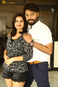 Telugu movie IQ press meet attended by Actor Suman and other cast and crew