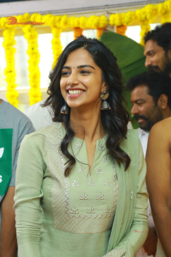 Telugu Movie Ichata Vahanamulu Nilaparadu shoot begins with Sushant and Meenakshi Chaudhary 