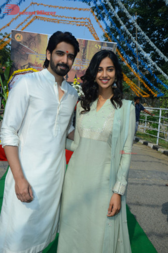 Telugu Movie Ichata Vahanamulu Nilaparadu shoot begins with Sushant and Meenakshi Chaudhary 