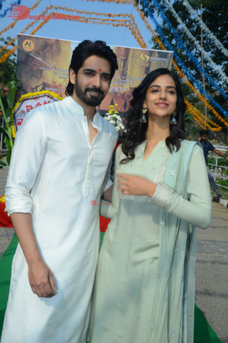 Telugu Movie Ichata Vahanamulu Nilaparadu shoot begins with Sushant and Meenakshi Chaudhary 