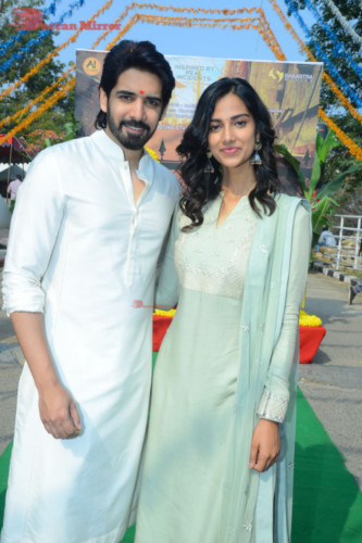 Telugu Movie Ichata Vahanamulu Nilaparadu shoot begins with Sushant and Meenakshi Chaudhary 