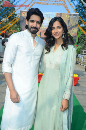 Telugu Movie Ichata Vahanamulu Nilaparadu shoot begins with Sushant and Meenakshi Chaudhary 