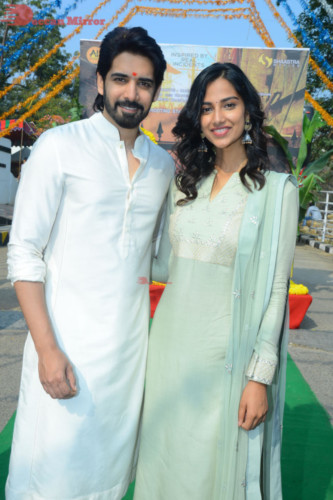 Telugu Movie Ichata Vahanamulu Nilaparadu shoot begins with Sushant and Meenakshi Chaudhary 