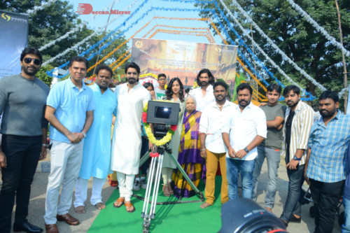 Telugu Movie Ichata Vahanamulu Nilaparadu shoot begins with Sushant and Meenakshi Chaudhary 
