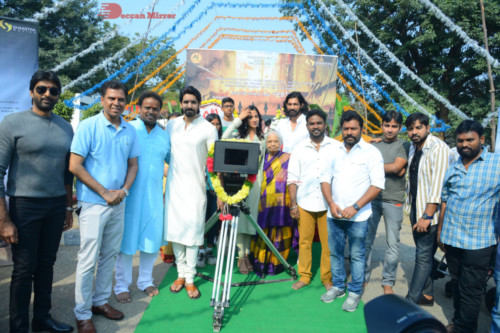 Telugu Movie Ichata Vahanamulu Nilaparadu shoot begins with Sushant and Meenakshi Chaudhary 