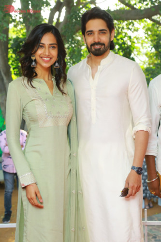 Telugu Movie Ichata Vahanamulu Nilaparadu shoot begins with Sushant and Meenakshi Chaudhary 