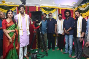 Idupu Kayitham Movie Launch attended by Priyadarshi, Nagadurga, Dil Raju, and Allu Aravind