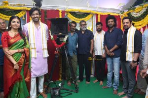 Idupu Kayitham Movie Launch attended by Priyadarshi, Nagadurga, Dil Raju, and Allu Aravind
