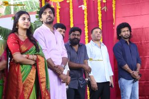 Idupu Kayitham Movie Launch attended by Priyadarshi, Nagadurga, Dil Raju, and Allu Aravind