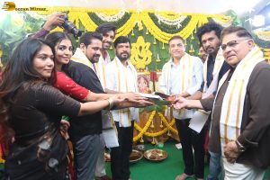 Idupu Kayitham Movie Launch attended by Priyadarshi, Nagadurga, Dil Raju, and Allu Aravind