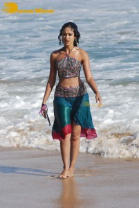 Ileana D’Cruz wet on the beach