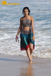 Ileana D’Cruz wet on the beach