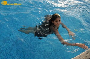Ileana D’Cruz in a Swimming Pool