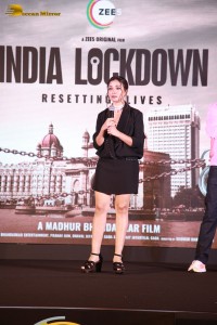 Trailer Launch of the film India Lockdown attended by Shweta Basu Prasad, Sai Tamhankar and Aahana Kumra