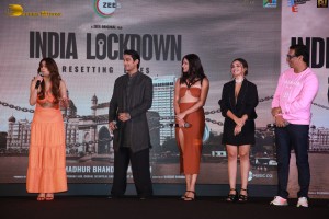 Trailer Launch of the film India Lockdown attended by Shweta Basu Prasad, Sai Tamhankar and Aahana Kumra