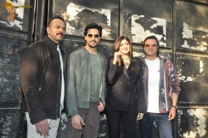 Siddharth Malhotra, Shilpa Shetty, and Vivek Oberoi promote Indian Police Force on Jan 24, 2024