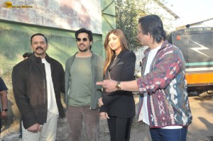 Siddharth Malhotra, Shilpa Shetty, and Vivek Oberoi promote Indian Police Force on Jan 24, 2024