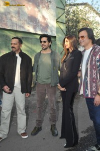 Siddharth Malhotra, Shilpa Shetty, and Vivek Oberoi promote Indian Police Force on Jan 24, 2024