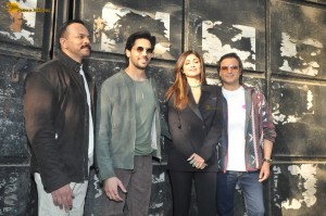 Siddharth Malhotra, Shilpa Shetty, and Vivek Oberoi promote Indian Police Force on Jan 24, 2024