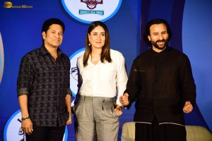 The Launch of Indian Street Premier League Season 2 attended by Sachin Tendulkar, Saif Ali Khan, and Kareena Kapoor